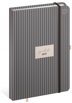 Kalendarz książkowy A5/384 Mat+UV - Stripes