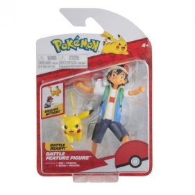 Pokemon Figurki bitewne Ash & Pikachu Seria 12, Figurka