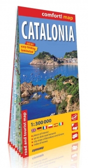 Catalonia laminowana mapa samochodowo-turystyczna 1:300 000
