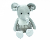 Maskotka myszka Lila srebrne dodatki 33 cm (5106b)