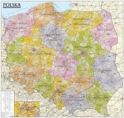 Polska mapa administracyjno-samochodowa 1:570 000 listwa
