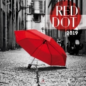 Kalendarz 2019 ścienny kwadrat Red Dot