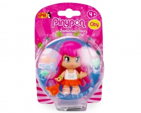 PinyPon City - Seria Natura - laleczka 7cm w różowych włosach z akcesoriami (FPP16215)