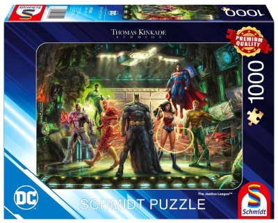 <img src='https://webimage.pl/pics/915/5/d4001504575915.jpg' style='height:440px' /> Puzzle 1000 PQ T.Kinkade Liga Sprawiedliwości 113549