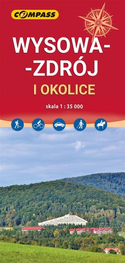 Mapa- Wysowa-Zdrój i okolice 1:35 000