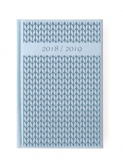 Kalendarz 2019 41TN-Relief B6 tygodniowy błękitny