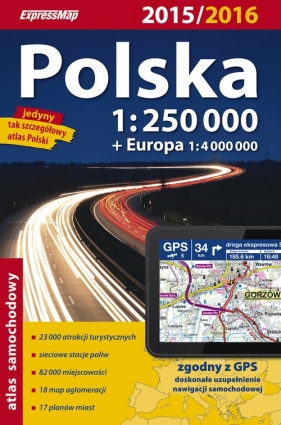 Polska Atlas samochodowy 1:250 000