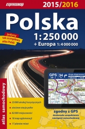Polska Atlas samochodowy 1:250 000