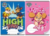 Zeszyt A5 Paw Patrol w kratkę 16 kartek 10 sztuk mix