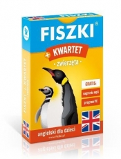 Fiszki obrazkowe + Kwartet - Zwierzęta język angielski - Kinga Perczyńska