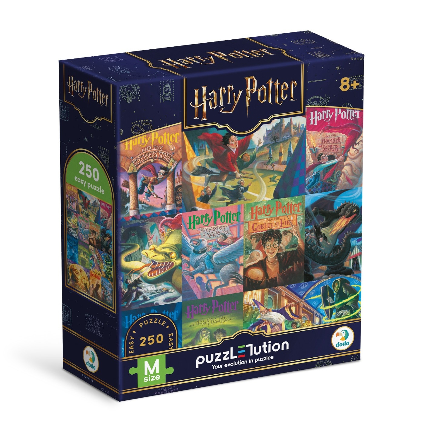 <img src='https://webimage.pl/pics/916/2/d4823115912916.jpg' style='height:440px' /> Puzzle Easy-M - Harry Potter. Okładki książek, 250 el. (200657)