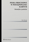 Pisma procesowe w postępowaniu karnym. Metodyka i praktyka Piotr Misztal