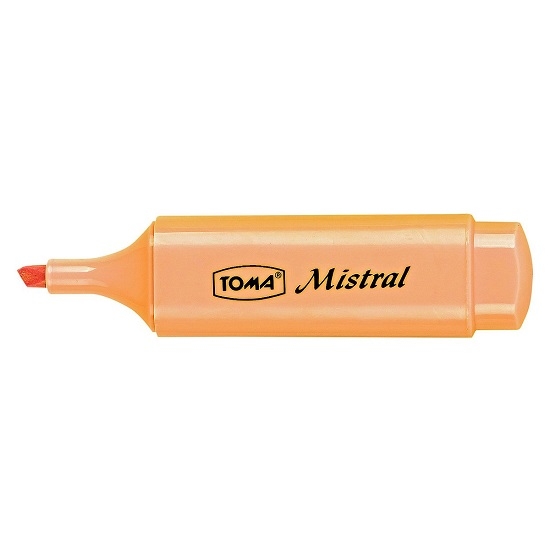 Zakreślacz TOMA Mistral TO-334 - pastelowy pomarańczowy (TO-334 9 2)