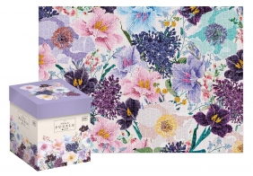 Interdruk, Puzzle 1000: Box Flowers 3 - Violet Garden