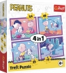  Puzzle 4w1 Peanuts Snoopy TREFL