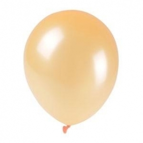 Balony metalizowane łososiowe 25cm 100szt