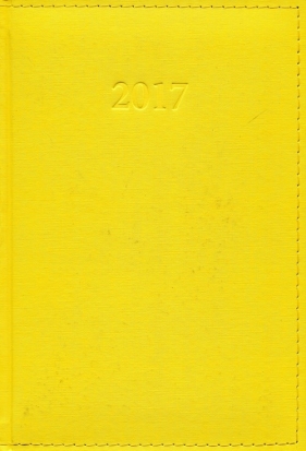 Kalendarz 2017 KKA-5DL Książkowy LUX żółty