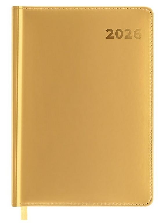 <img src='https://webimage.pl/pics/916/9/d5905339459916.jpg' style='height:440px' /> Kalendarz książkowy 2026 A5 złoty EASY
