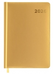 Kalendarz książkowy 2026 A5 złoty EASY