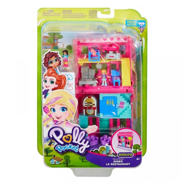 Zestaw figurek Polly Pocket Pollyville Diner (GGC29/GGC30)