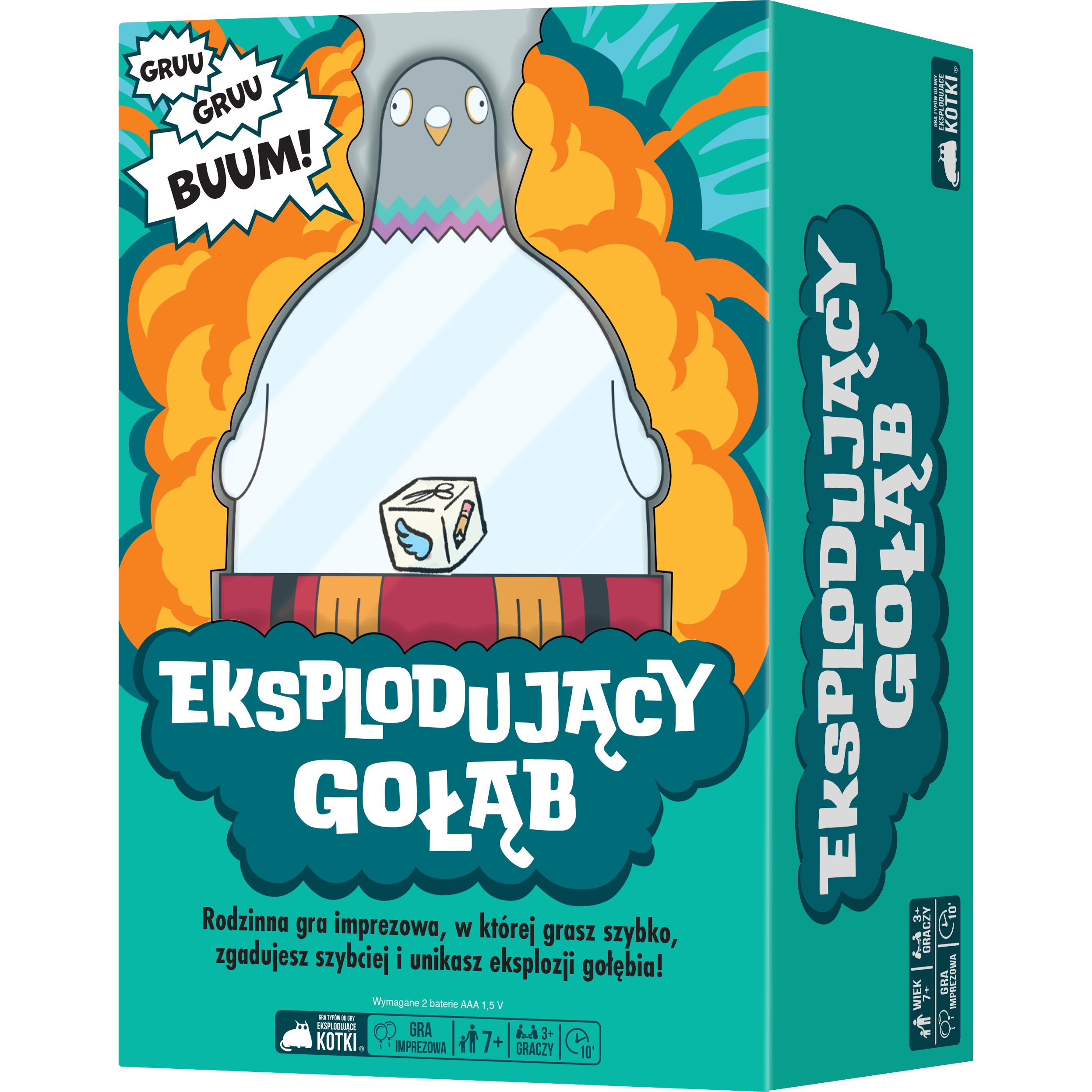 <img src='https://webimage.pl/pics/917/0/drebel-gra-imprezowa-eksplodujacy-golab-box3d.png' style='height:440px' /> Eksplodujący Gołąb