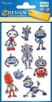 Naklejki dla dzieci Z Design - Roboty, błyszczące (57291)