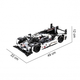 Klocki CADA. Sportowy samochód wyścigowy Endurance Racing Car. 1586 elementów