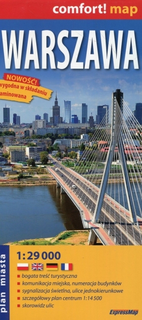 Warszawa plan miasta 1:29 000