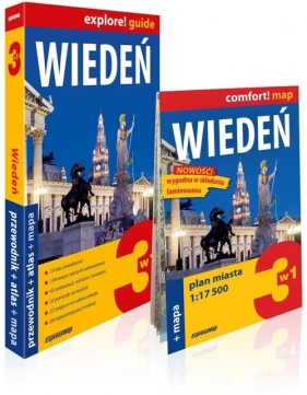 Wiedeń explore! Guide 3w1: przewodnik + atlas + mapa