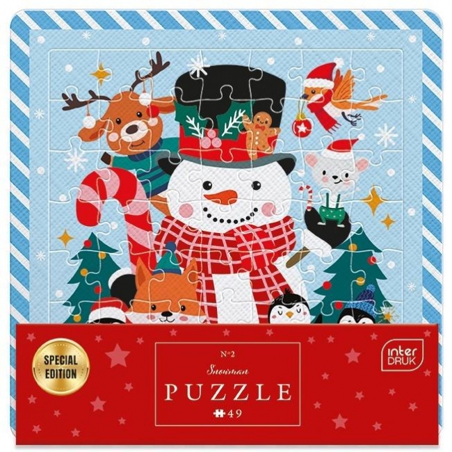 Puzzle w ramce 49 Snowman