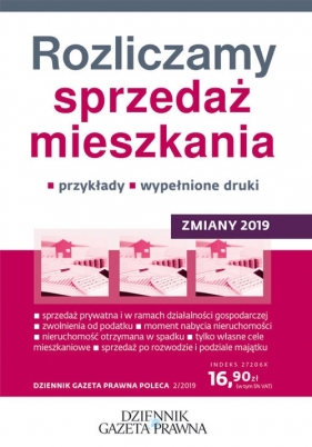 Rozliczamy sprzedaż mieszkania Zmiany 2019 - Ziółkowski Grzegorz