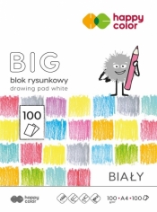 Blok rysunkowy Happy Color BIG, A4/100 - biały (HA 3710 2030-0B100)