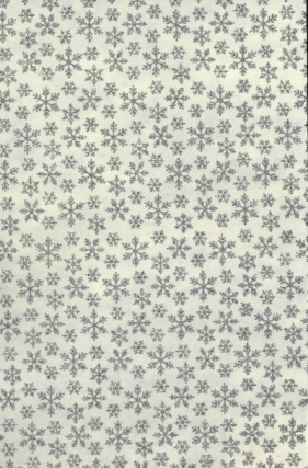 Papiery ozdobne White gwiazdki - srebrne 20x29 cm 10 arkuszy