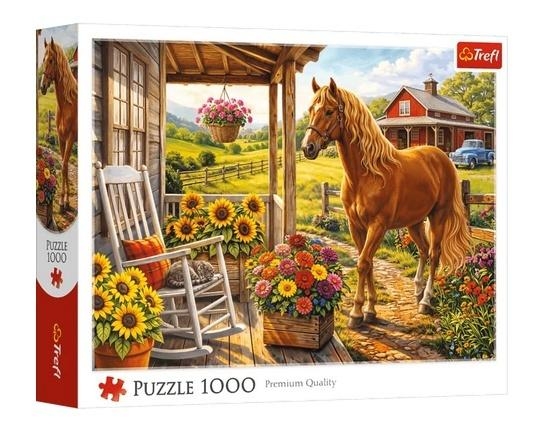 <img src='https://webimage.pl/pics/917/9/d5900511109917.jpg' style='height:440px' /> Puzzle 1000 Koń na farmie TREFL