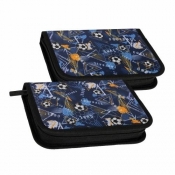 Piórnik 1zamek 2klapki z wyposażeniem Foottall