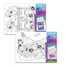 Podobrazie z nadrukiem do malowania Littlest Pet Shop (254185)