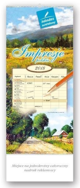 Kalendarz notatnikowy 2018 - Impresje Polskie WN1