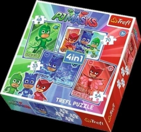 Puzzle 4w1 Kotboy i drużyna