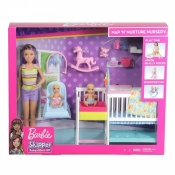 Barbie Skipper: Zestaw opieka nad maluszkiem + lalka (GFL38)