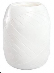 Wstążka kłębuszek 20m/5mm - biała