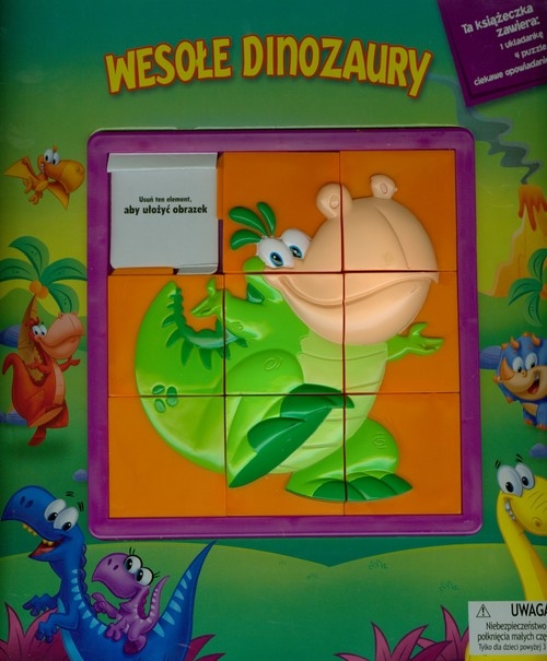Wesołe dinozaury + 4 puzzle