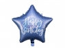 Balon foliowy Happy Birthday 40cm granatowy