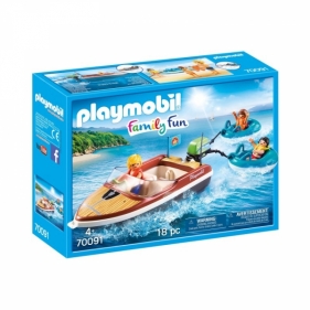 Playmobil Family Fun: Łódź motorowa z pontonami (70091)