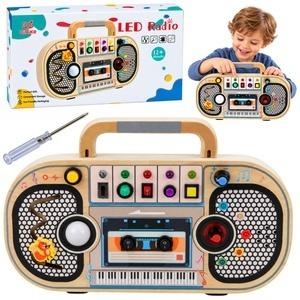 Radio Interaktywne drewniane