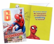 Karnet Urodziny 6 Spider-Man