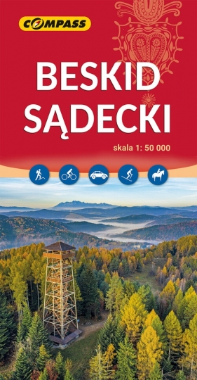 Beskid Sądecki mapa turystyczna 1:50 000