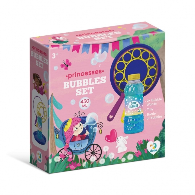 Mega Zestaw Bańki Mydlane Księżniczki płyn 450ml