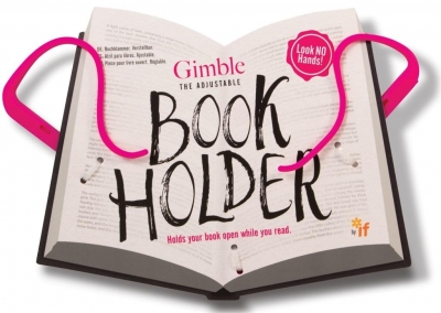 Gimble Book Holder - różowy uchwyt do książki lub tabletu