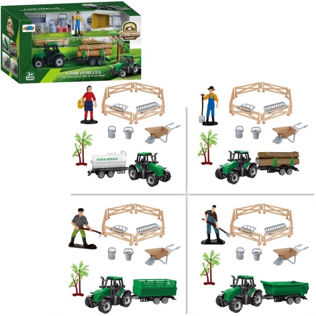 Zestaw farma traktor z akcesoriami