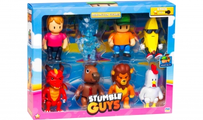 Stumble Guys Mini Action Figures 8 Pack Deluxe Box A